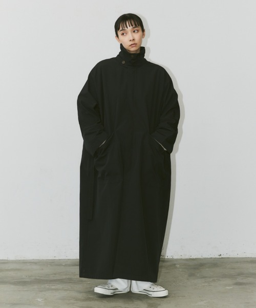 Libra Cue(リブラ キュー)の「オーバールーズビックポケットコート(トレンチコート・レディース・ベージュ/ブラック・FREE)」の19枚目の写真