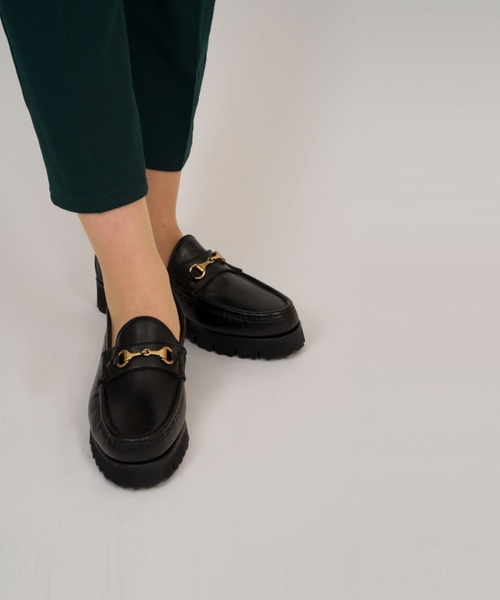 Daniele Lepori（ダニエル レポリ）の「【Daniele Lepori/ダニエル レポリ】厚底 ビットローファー 本革（ローファー・レディース・ブラック×ゴールド/ブラック×シルバー・37/39/36/38）」の15枚目の写真