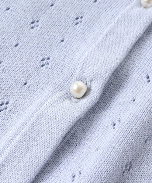 apres les cours(アプレレクール)の「【フォーマル対応】フリル衿2WAYカーディガン(カーディガン/ボレロ・キッズ・サックスブルー/オフホワイト・110/140/130/90/120/100/80)」の9枚目の写真