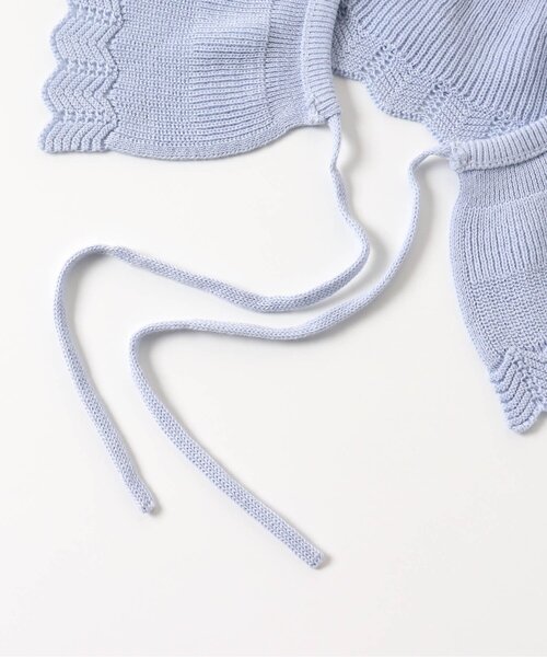 apres les cours(アプレレクール)の「【フォーマル対応】フリル衿2WAYカーディガン(カーディガン/ボレロ・キッズ・サックスブルー/オフホワイト・110/140/130/90/120/100/80)」の15枚目の写真