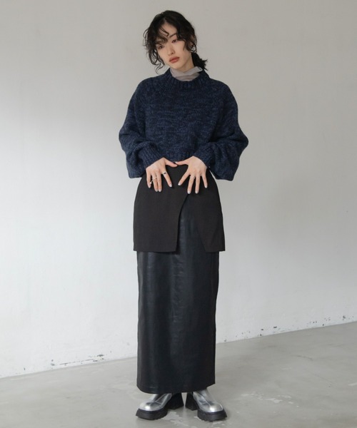 A.P.C. ラウンドカラー ニット VACANCY（ヴァカンシー）の「ラウンドスリーブMIXカラーニット（ニット