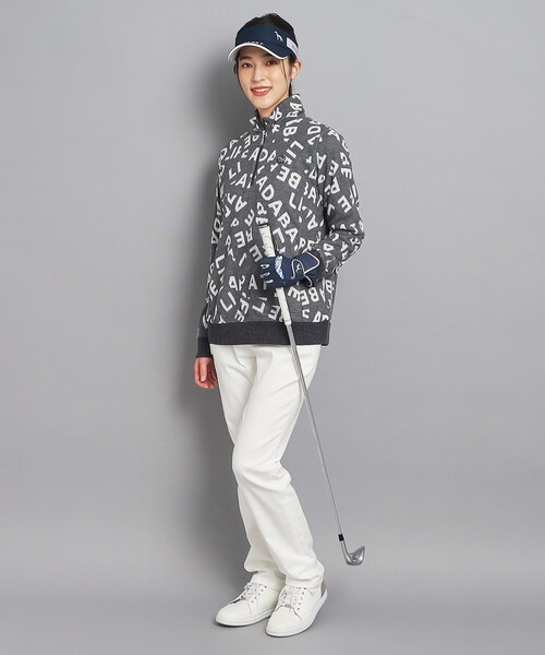 adabat（アダバット）の「◆ランダムロゴデザイン ハーフジッププルオーバー（Tシャツ/カットソー・レディース・ライトグレー系3/ブルー系その他5・40/38/42/36）」の3枚目の写真