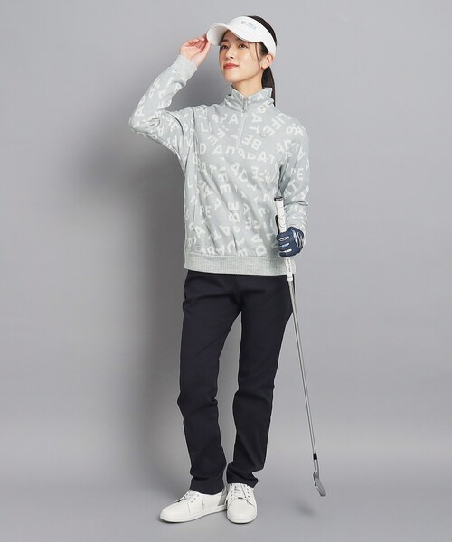 adabat（アダバット）の「◆ランダムロゴデザイン ハーフジッププルオーバー（Tシャツ/カットソー・レディース・ライトグレー系3/ブルー系その他5・40/38/42/36）」の6枚目の写真