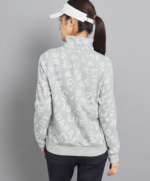 adabat（アダバット）の「◆ランダムロゴデザイン ハーフジッププルオーバー（Tシャツ/カットソー・レディース・ライトグレー系3/ブルー系その他5・40/38/42/36）」の8枚目の写真