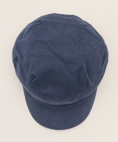 ネイビー レザー キャスケットCAPAS VARZAR（バザール）の「【VARZAR/バザール】Peach matroos cap