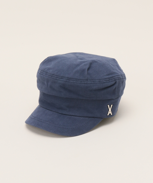 ネイビー レザー キャスケットCAPAS UNNAMED HEADWEAR 【LEATHER CASQUETTE】レザー キャスケット