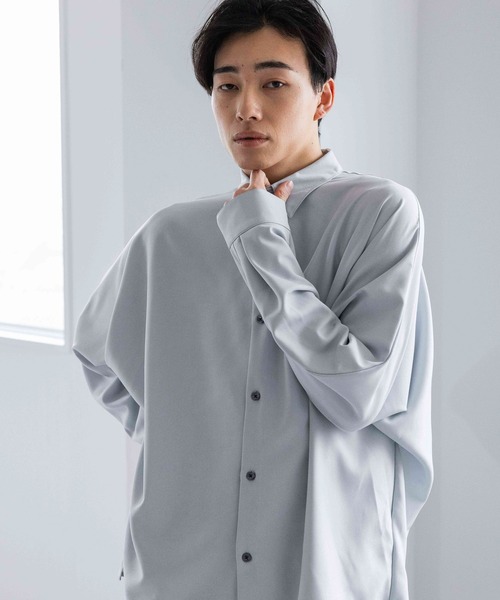 LOWRYS FARM(ローリーズファーム)の「ツイルLINONドルマンシャツ 104930(シャツ/ブラウス・メンズ・ホワイト/ベージュ/ブルー・LARGE/MEDIUM)」の3枚目の写真