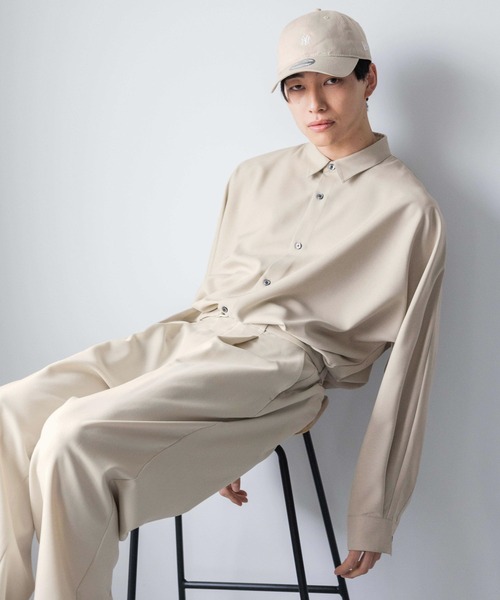 LOWRYS FARM(ローリーズファーム)の「ツイルLINONドルマンシャツ 104930(シャツ/ブラウス・メンズ・ホワイト/ベージュ/ブルー・LARGE/MEDIUM)」の8枚目の写真