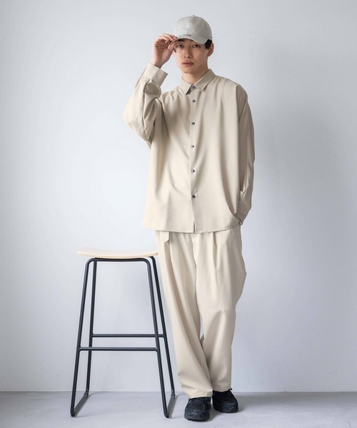 LOWRYS FARM(ローリーズファーム)の「ツイルLINONドルマンシャツ 104930(シャツ/ブラウス・メンズ・ホワイト/ベージュ/ブルー・LARGE/MEDIUM)」の9枚目の写真