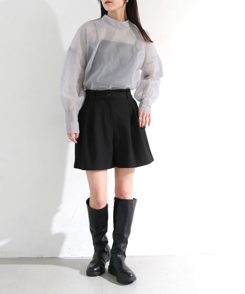 cheriella(シェリエラ)の「【cheriella】WEB限定オーガンジーボリュームスリーブブラウス(シャツ/ブラウス・レディース・グレー/ブラック/アイボリー・M)」の8枚目の写真