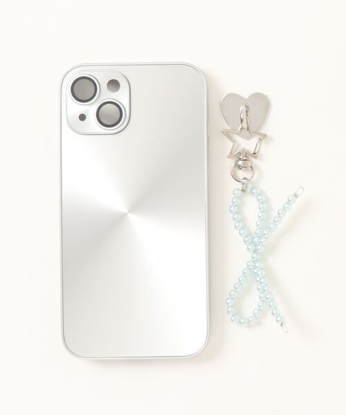 BARELY BLUE（ベアリーブルー）の「【 BARELY BLUE / ベアリーブルー 】リボンストラップ付 iPhone ケース（14/14pro/15/15pro）（スマホケース/カバー・レディース・ブルー/ピンク・B/C/D/A）」の5枚目の写真