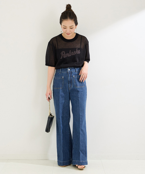 B.C STOCK(ベーセーストック)の「ローライズソフトフレアパチポケJEAN(デニムパンツ・レディース・ブルー/ブルー系その他・SMALL/MEDIUM)」の3枚目の写真