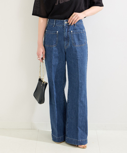 B.C STOCK(ベーセーストック)の「ローライズソフトフレアパチポケJEAN(デニムパンツ・レディース・ブルー/ブルー系その他・SMALL/MEDIUM)」の6枚目の写真
