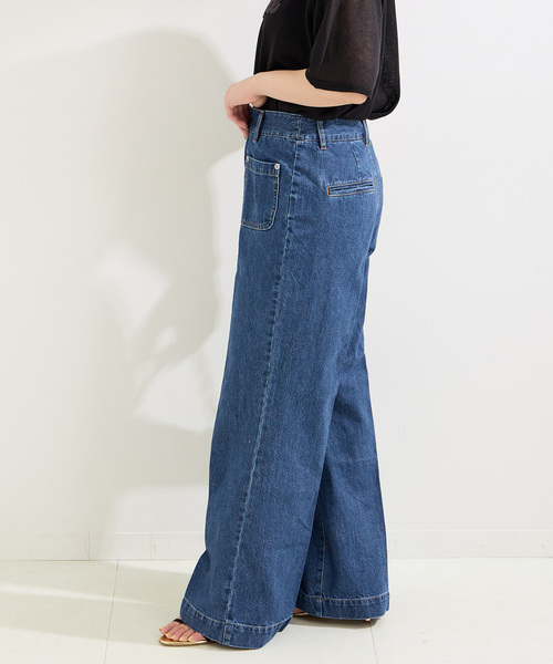 B.C STOCK(ベーセーストック)の「ローライズソフトフレアパチポケJEAN(デニムパンツ・レディース・ブルー/ブルー系その他・SMALL/MEDIUM)」の8枚目の写真