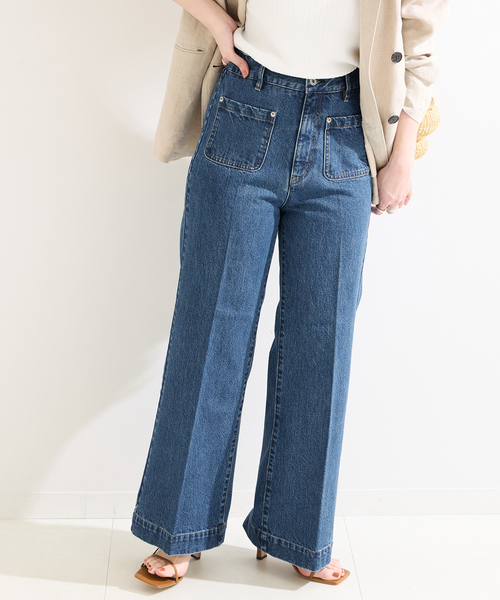 B.C STOCK(ベーセーストック)の「ローライズソフトフレアパチポケJEAN(デニムパンツ・レディース・ブルー/ブルー系その他・SMALL/MEDIUM)」の15枚目の写真