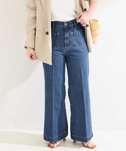 B.C STOCK(ベーセーストック)の「ローライズソフトフレアパチポケJEAN(デニムパンツ・レディース・ブルー/ブルー系その他・SMALL/MEDIUM)」の16枚目の写真