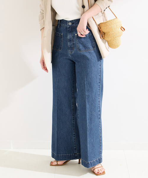 B.C STOCK(ベーセーストック)の「ローライズソフトフレアパチポケJEAN(デニムパンツ・レディース・ブルー/ブルー系その他・SMALL/MEDIUM)」の17枚目の写真