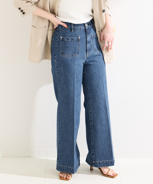 B.C STOCK(ベーセーストック)の「ローライズソフトフレアパチポケJEAN(デニムパンツ・レディース・ブルー/ブルー系その他・SMALL/MEDIUM)」の18枚目の写真