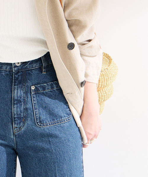 B.C STOCK(ベーセーストック)の「ローライズソフトフレアパチポケJEAN(デニムパンツ・レディース・ブルー/ブルー系その他・SMALL/MEDIUM)」の21枚目の写真
