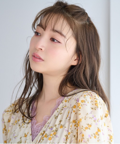 mysty woman（ミスティウーマン）の「【上西星来さんコラボ】カシュクール花柄ワンピース 104740（ワンピース・レディース・ホワイト系その他/ブラック系その他/ホワイト系その他2/ブラック系その他2・FREE）」の7枚目の写真