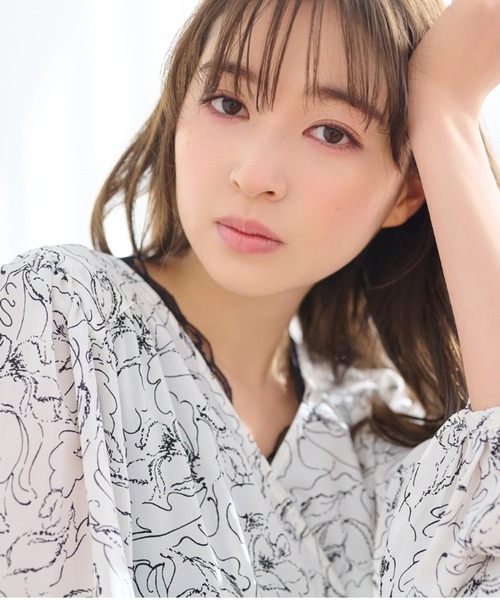 mysty woman（ミスティウーマン）の「【上西星来さんコラボ】カシュクール花柄ワンピース 104740（ワンピース・レディース・ホワイト系その他/ブラック系その他/ホワイト系その他2/ブラック系その他2・FREE）」の11枚目の写真