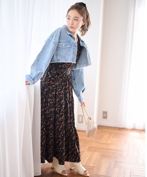 mysty woman（ミスティウーマン）の「【上西星来さんコラボ】カシュクール花柄ワンピース 104740（ワンピース・レディース・ホワイト系その他/ブラック系その他/ホワイト系その他2/ブラック系その他2・FREE）」の12枚目の写真