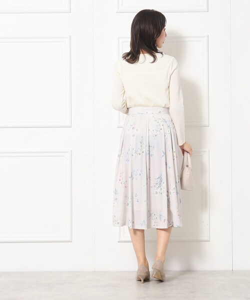 couture brooch（クチュールブローチ）の「◆【オフィスにも◎】ハートネックテレコトップス（Tシャツ/カットソー・レディース・ピンク系/オフホワイト/ブラック・38/40/42）」の7枚目の写真