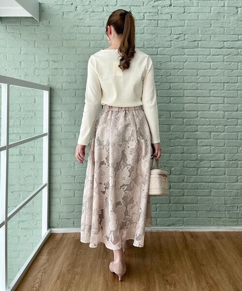 couture brooch（クチュールブローチ）の「◆【オフィスにも◎】ハートネックテレコトップス（Tシャツ/カットソー・レディース・ピンク系/オフホワイト/ブラック・38/40/42）」の15枚目の写真