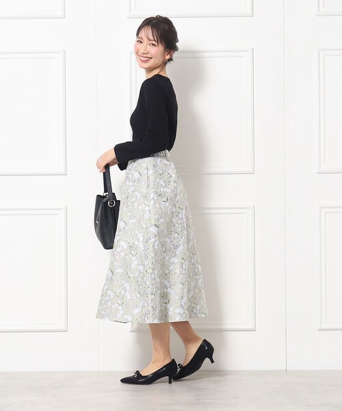 couture brooch（クチュールブローチ）の「◆【オフィスにも◎】ハートネックテレコトップス（Tシャツ/カットソー・レディース・ピンク系/オフホワイト/ブラック・38/40/42）」の18枚目の写真