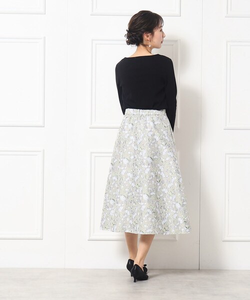 couture brooch（クチュールブローチ）の「◆【オフィスにも◎】ハートネックテレコトップス（Tシャツ/カットソー・レディース・ピンク系/オフホワイト/ブラック・38/40/42）」の19枚目の写真