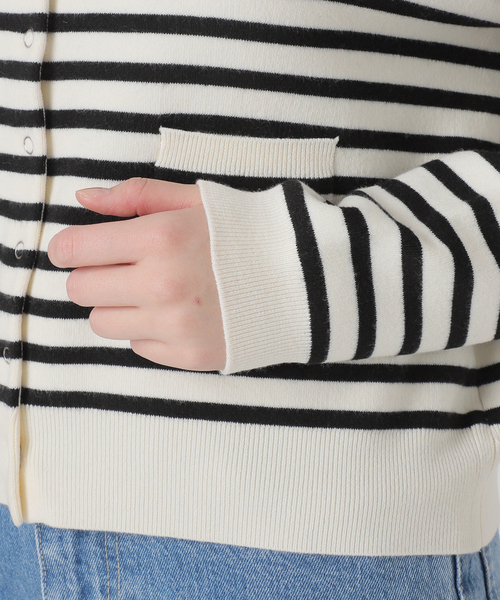 SLOBE IENA（スローブイエナ）の「《追加》petit カーディガン（カーディガン/ボレロ・レディース・ブラック系その他/ホワイト/ピンク・FREE）」の15枚目の写真