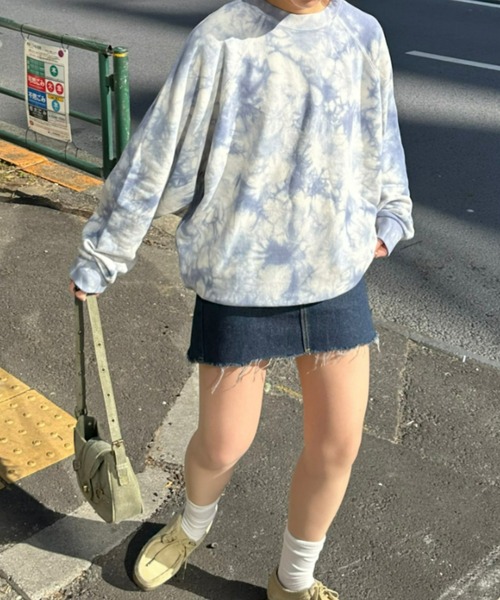 SOUNDSGOOOOD（サウンズグッド）の「■【SOUNDS GOOOOD / サウンズグッド】タイダイ染めスウェット（スウェット・メンズ・ブルー/レッド・ONE SIZE）」の2枚目の写真