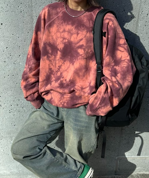 SOUNDSGOOOOD（サウンズグッド）の「■【SOUNDS GOOOOD / サウンズグッド】タイダイ染めスウェット（スウェット・メンズ・ブルー/レッド・ONE SIZE）」の9枚目の写真