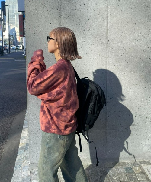 SOUNDSGOOOOD（サウンズグッド）の「■【SOUNDS GOOOOD / サウンズグッド】タイダイ染めスウェット（スウェット・メンズ・ブルー/レッド・ONE SIZE）」の6枚目の写真