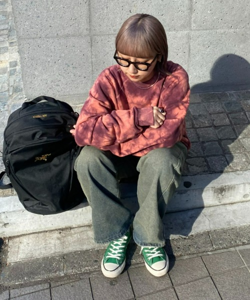 SOUNDSGOOOOD（サウンズグッド）の「■【SOUNDS GOOOOD / サウンズグッド】タイダイ染めスウェット（スウェット・メンズ・ブルー/レッド・ONE SIZE）」の7枚目の写真