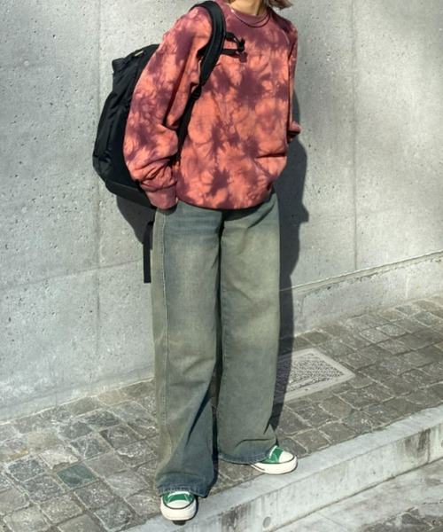 SOUNDSGOOOOD（サウンズグッド）の「■【SOUNDS GOOOOD / サウンズグッド】タイダイ染めスウェット（スウェット・メンズ・ブルー/レッド・ONE SIZE）」の3枚目の写真