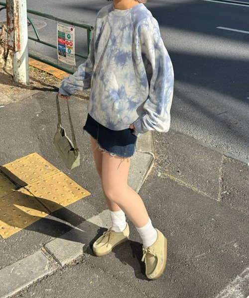 SOUNDSGOOOOD（サウンズグッド）の「■【SOUNDS GOOOOD / サウンズグッド】タイダイ染めスウェット（スウェット・メンズ・ブルー/レッド・ONE SIZE）」の10枚目の写真