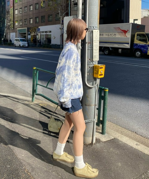 SOUNDSGOOOOD（サウンズグッド）の「■【SOUNDS GOOOOD / サウンズグッド】タイダイ染めスウェット（スウェット・メンズ・ブルー/レッド・ONE SIZE）」の12枚目の写真