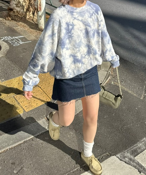 SOUNDSGOOOOD（サウンズグッド）の「■【SOUNDS GOOOOD / サウンズグッド】タイダイ染めスウェット（スウェット・メンズ・ブルー/レッド・ONE SIZE）」の14枚目の写真