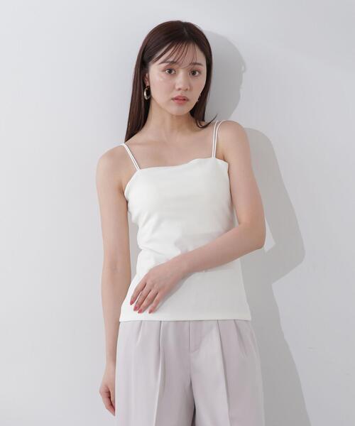 PROPORTION BODY DRESSING（プロポーションボディドレッシング）の「カップ付マルチウェイキャミ（キャミソール・レディース・ホワイト/ブラック・MEDIUM/SMALL）」の16枚目の写真