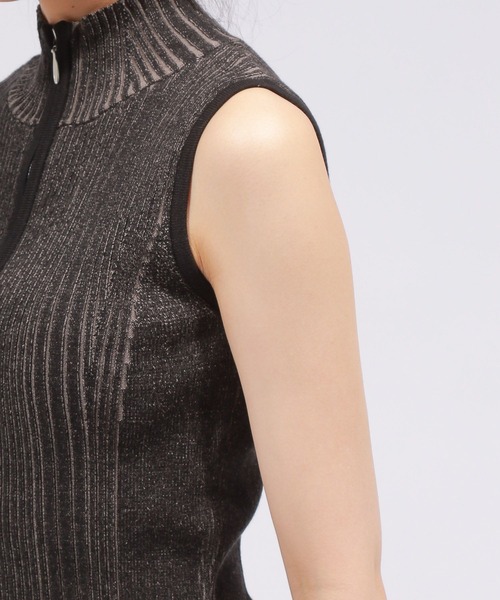 PAGEBOY（ページボーイ）の「ハーフZIPリブハイネックニット（ニット/セーター・レディース・ブラック/オフホワイト/ブルー・FREE）」の20枚目の写真