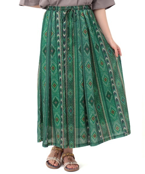 チチカカ(チチカカ)の「エスパンディキカプリントスカート(スカート・レディース・レッド/グリーン/ブルー・FREE)」の7枚目の写真