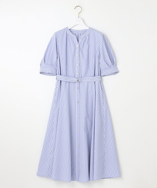 ANY SIS（エニィスィス）の「【洗える】バンドカラー シャツワンピース（シャツワンピース・レディース・ホワイト系1/スカイブルー系1・1/2/3）」の5枚目の写真