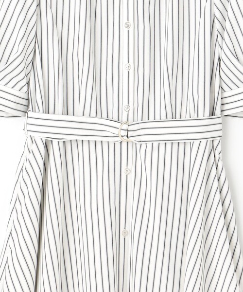 ANY SIS（エニィスィス）の「【洗える】バンドカラー シャツワンピース（シャツワンピース・レディース・ホワイト系1/スカイブルー系1・1/2/3）」の9枚目の写真