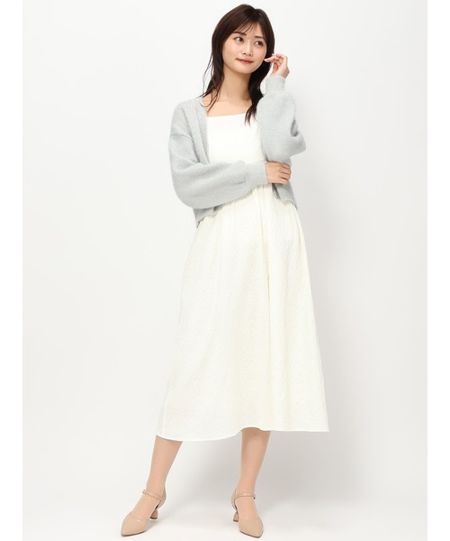 MISCH MASCH(ミッシュマッシュ)の「フィルムヤーンニットカーデ/MM418401(カーディガン/ボレロ・レディース・ホワイト/ピンク/ライトグリーン・フリ-)」の12枚目の写真