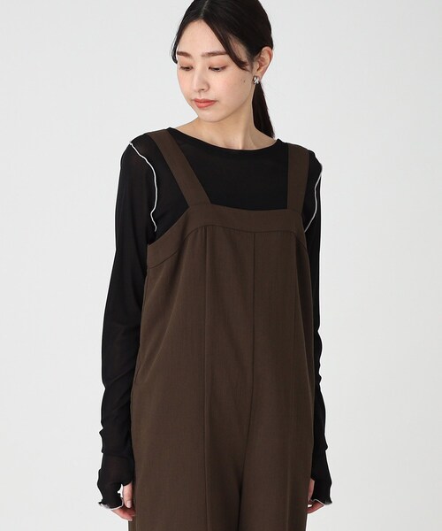 THE SHOP TK （ザ ショップ ティーケー ）の「◆シアー配色プルオーバー【手洗い可】（Tシャツ/カットソー・レディース・ベビーピンク/アイボリー/グリーン/ブラック・12/13）」の22枚目の写真