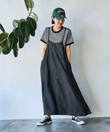 【WEB限定】ライトデニムキャミフレアワンピース