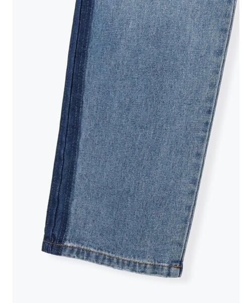 ehka sopo（エヘカソポ）の「配色ストレートデニムパンツ（デニムパンツ・レディース・サックスブルー/ブルー/グレー・F）」の13枚目の写真