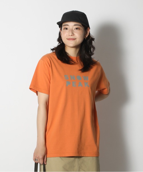 Snow Peak（スノーピーク）の「SNOWPEAKER T-Shirt CAMPER（Tシャツ/カットソー・メンズ・ホワイト/オレンジ/ブラック/グレー・1/S/M/L/XL/XXL）」の4枚目の写真