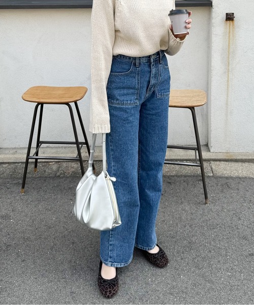 LE MORE(リモア)の「ポケットデニムパンツ(デニムパンツ・レディース・ブルー・FREE)」の15枚目の写真